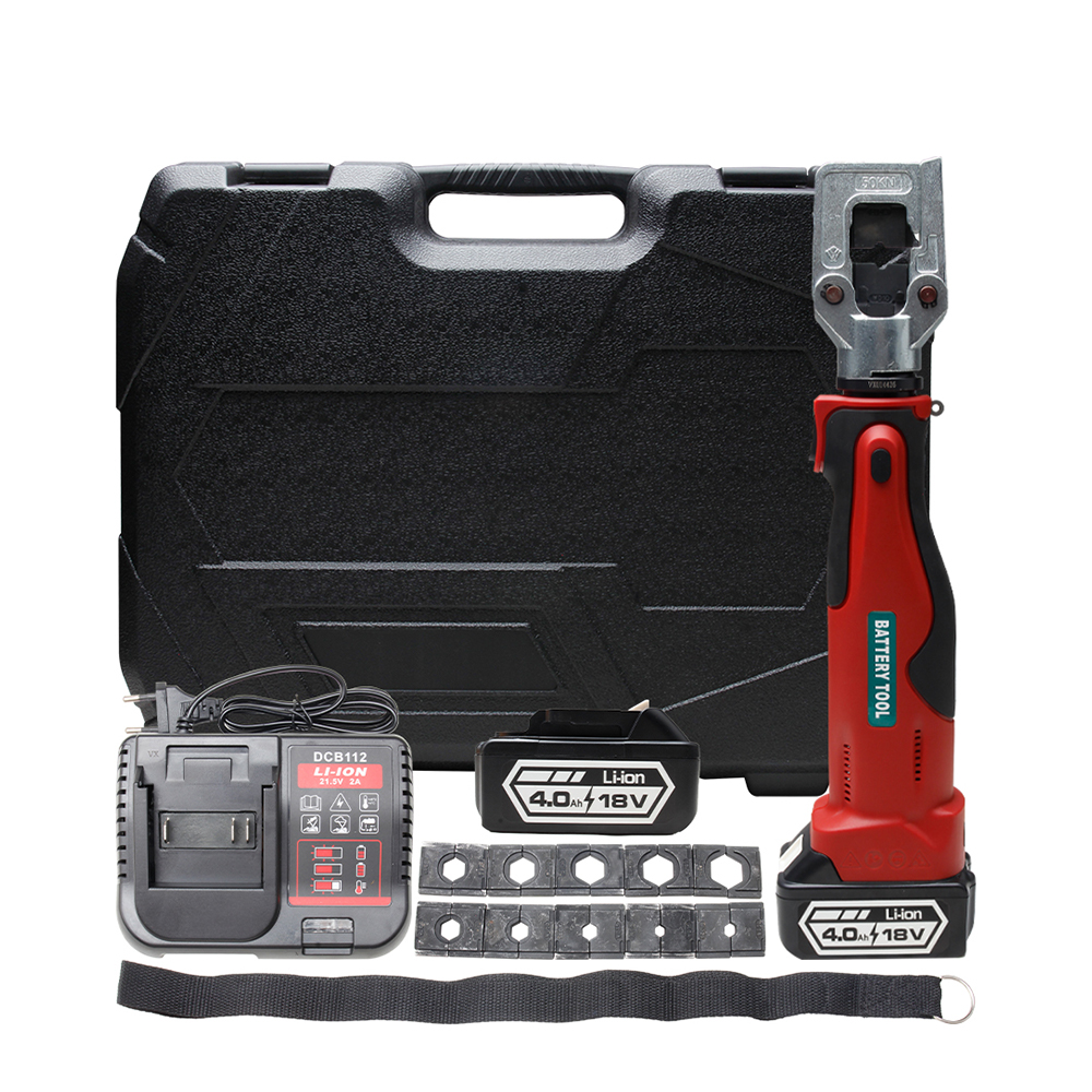 Engarzadora de cables hidráulica ES-51 de 18 V, 6T, 240 mm