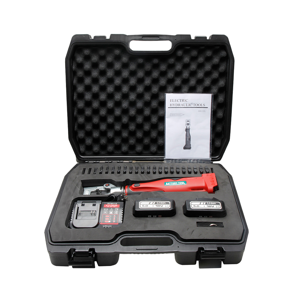 Engarzadora de cables hidráulica ES-51 de 18 V, 6T, 240 mm