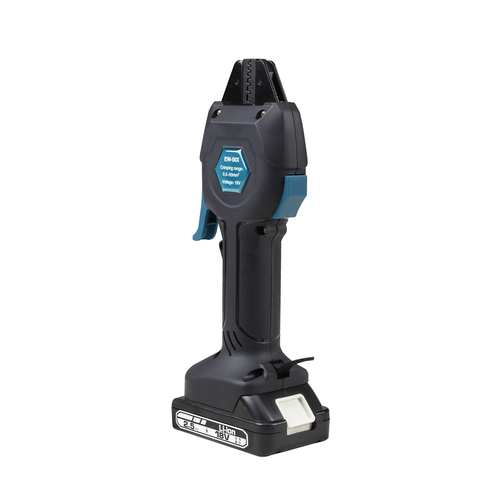 Crimpadora de terminales hidráulica alimentada por batería EW-50X （0,25–50 mm²）Mini