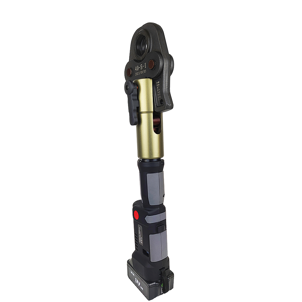 Crimpadora de tuberías de batería multitubería giratoria de alta fuerza LS-1550 / ES-1930 / MEC-1525