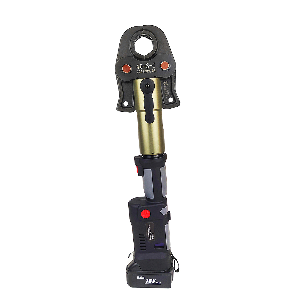 Crimpadora de tuberías de batería multitubería giratoria de alta fuerza LS-1550 / ES-1930 / MEC-1525