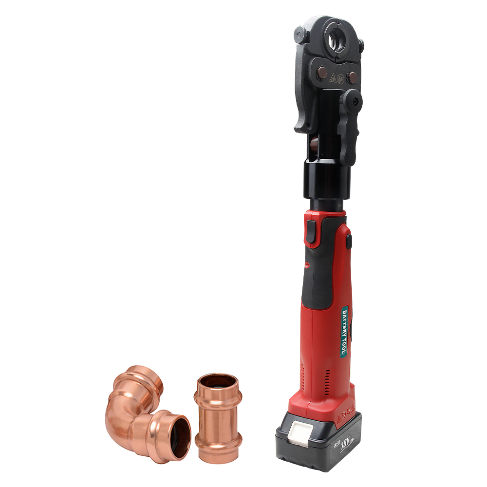 Crimpadora de tuberías de batería multitubería giratoria de alta fuerza LS-1550 / ES-1930 / MEC-1525
