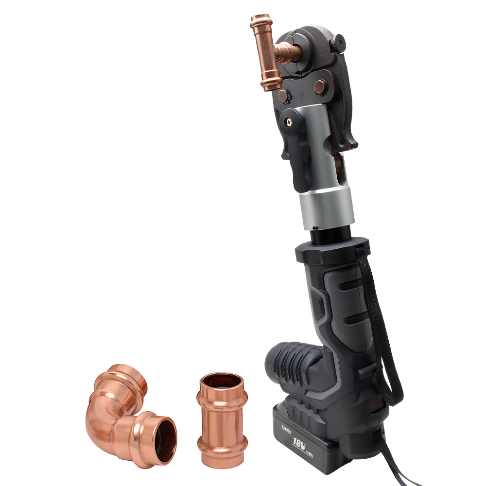 Crimpadora de tuberías de batería multitubería giratoria de alta fuerza LS-1550 / ES-1930 / MEC-1525