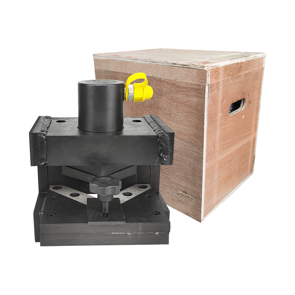 Máquina hidráulica de corte y chaflán de acero angular