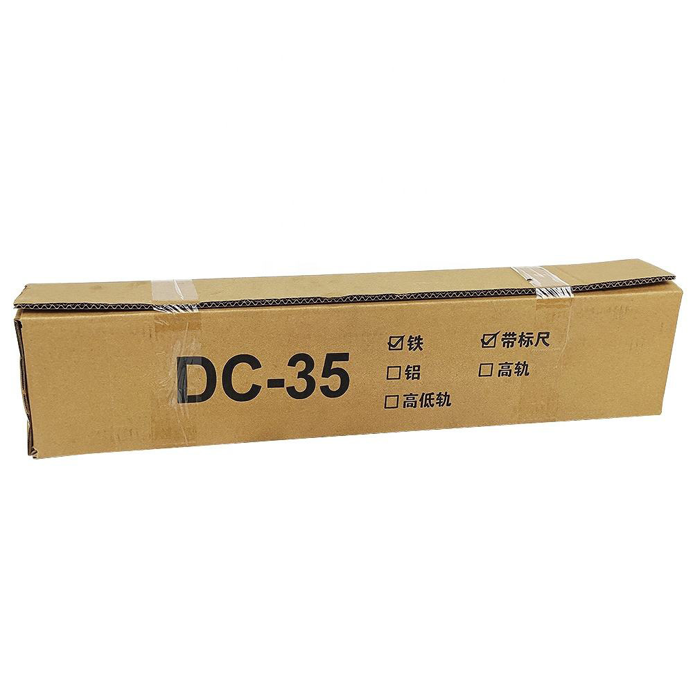 Cortadora de riel DIN hidráulica con cortes precisos de acero y aluminio DC-35S
