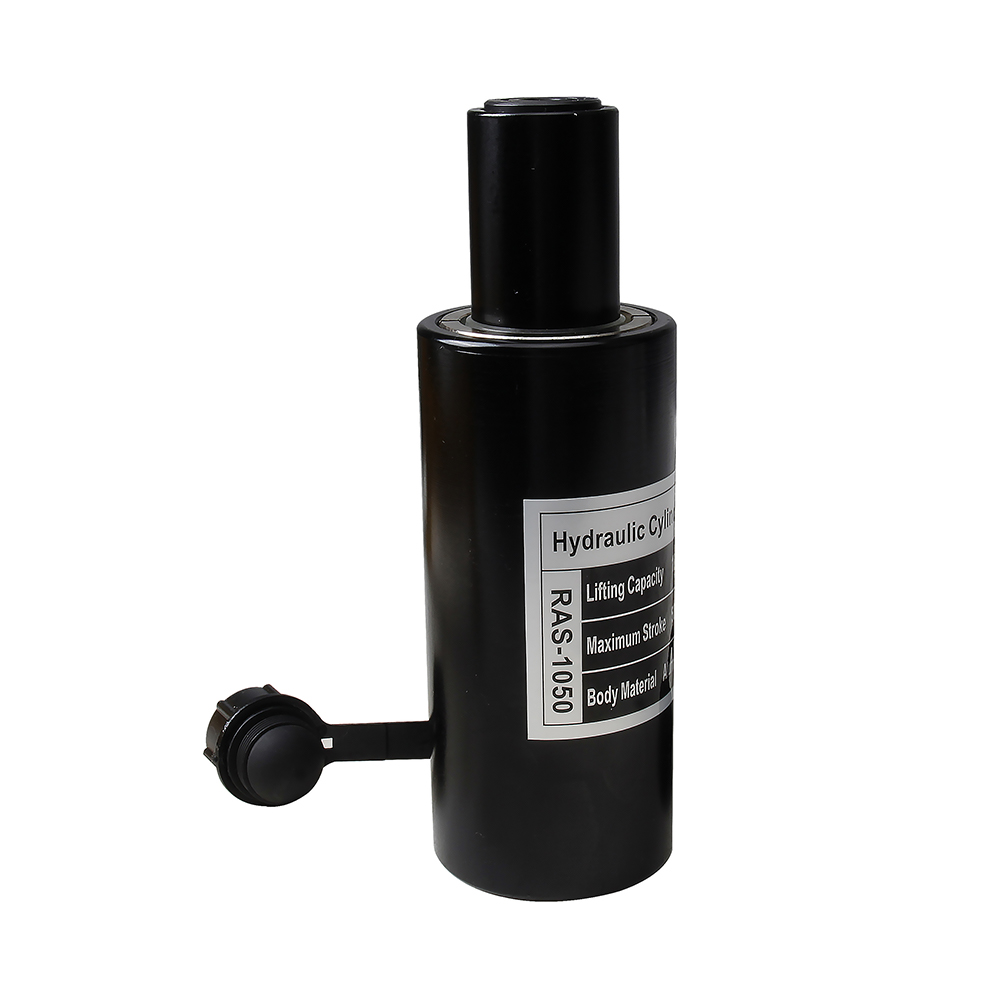 Gato de cilindro hidráulico de aluminio de acción simple, 10T–30T, 50 mm de carrera, ariete elevador portátil liviano