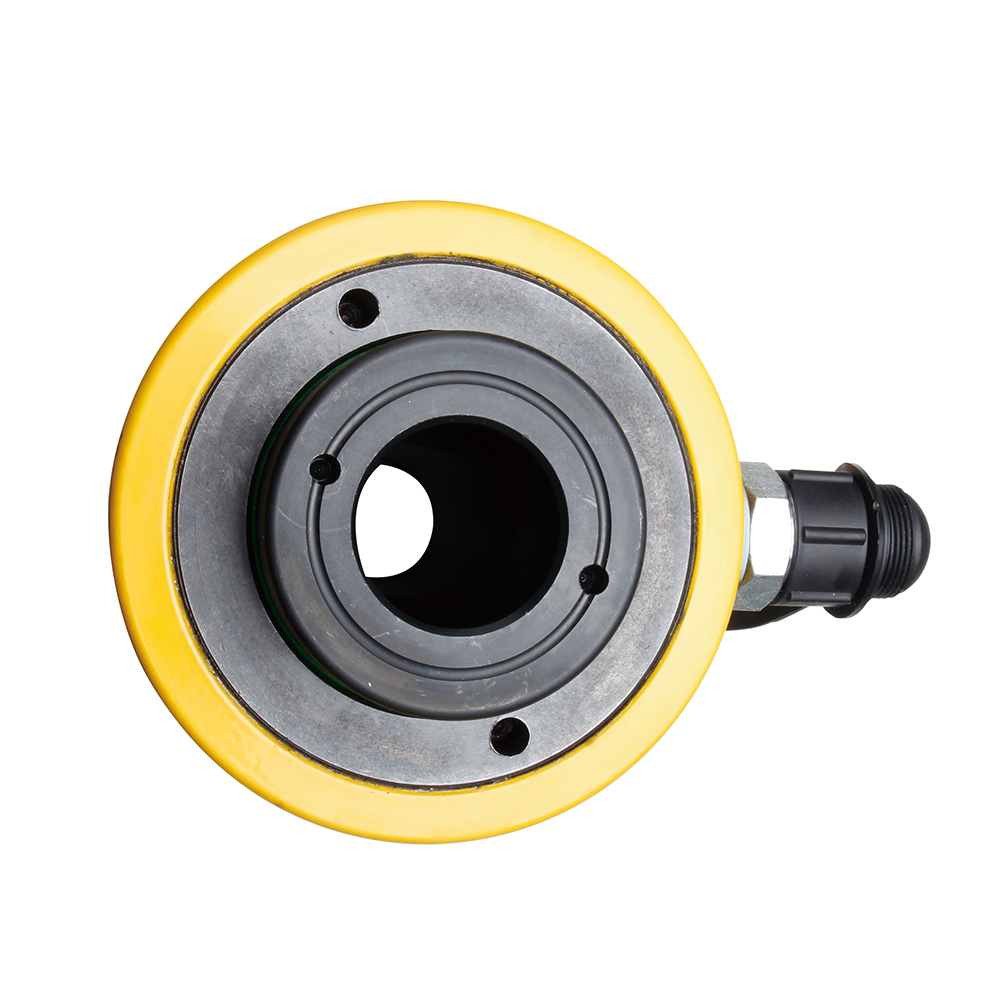 Gato de cilindro hidráulico de acción simple con émbolo hueco, cuerpo de acero de 20 T–60 T y 50 mm de carrera