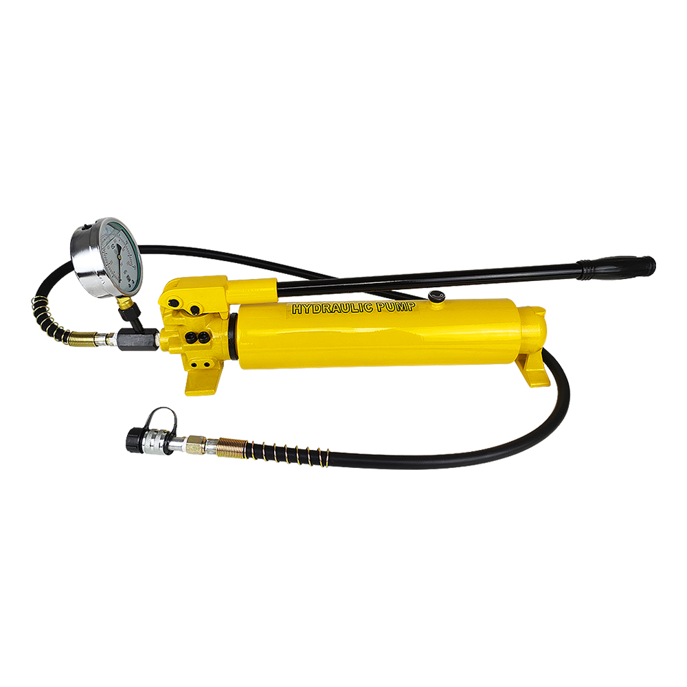 Bomba manual hidráulica de doble etapa 700 bar 700–2700 cc de simple efecto