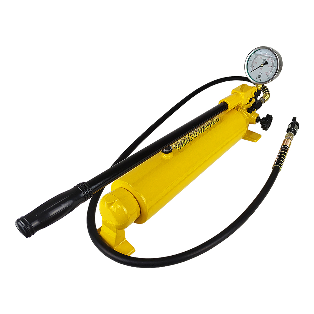 Bomba manual hidráulica de doble etapa 700 bar 700–2700 cc de simple efecto