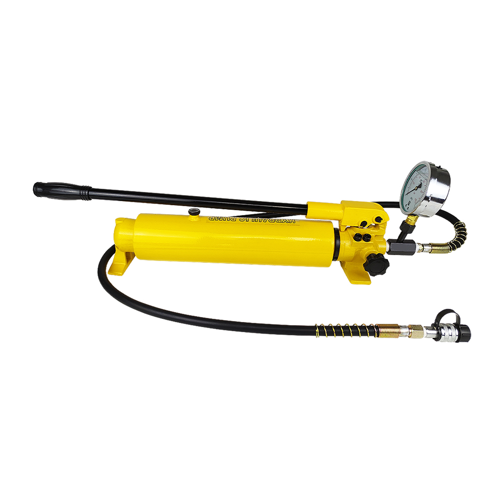 Bomba manual hidráulica de doble etapa 700 bar 700–2700 cc de simple efecto