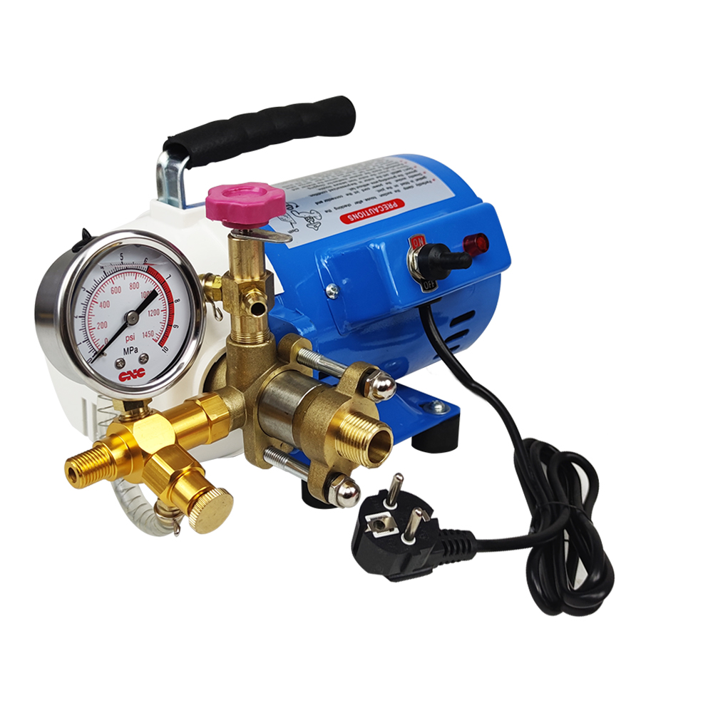 Bomba de prueba de presión eléctrica 150W–350W 25–100 bar para tuberías de agua limpia 220V