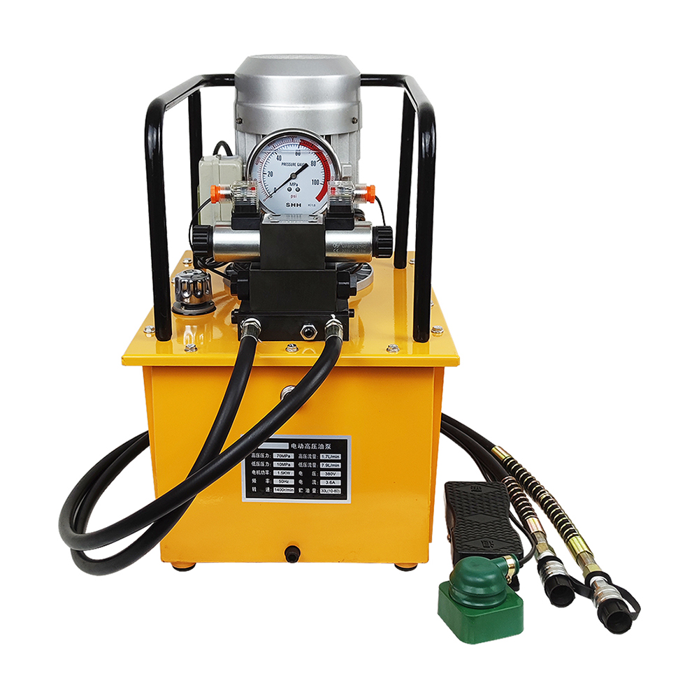 Bomba hidráulica eléctrica de doble efecto de 700 bar de alta presión, grupo de potencia 750W–3KW