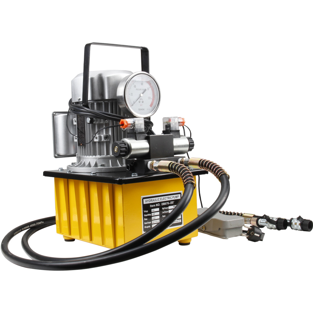 Bomba hidráulica eléctrica de doble efecto de 700 bar de alta presión, grupo de potencia 750W–3KW