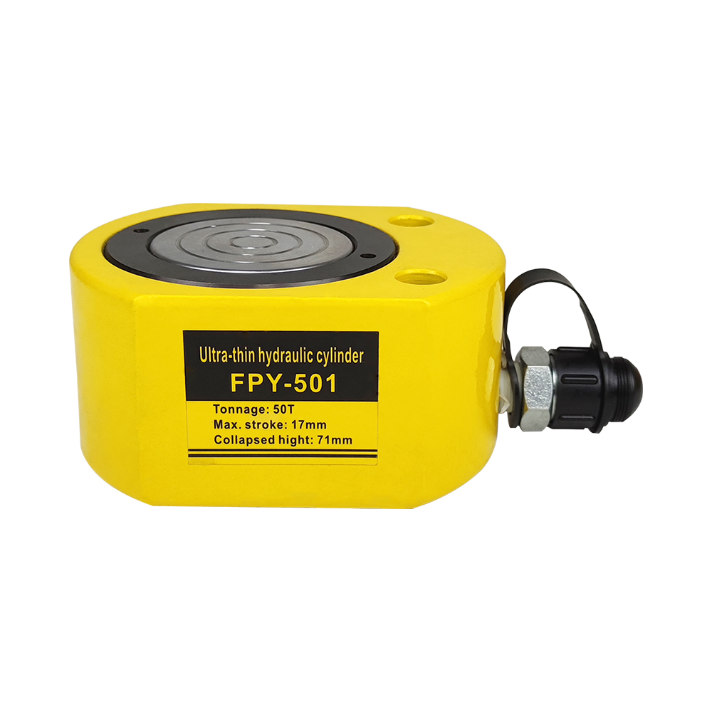 Serie FPY Gatos hidráulicos de perfil bajo de simple efecto 5T–200T