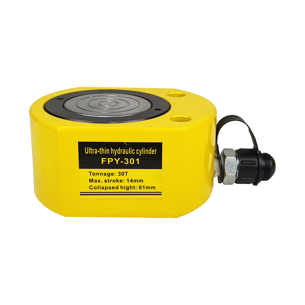 Serie FPY Gatos hidráulicos de perfil bajo de simple efecto 5T–200T