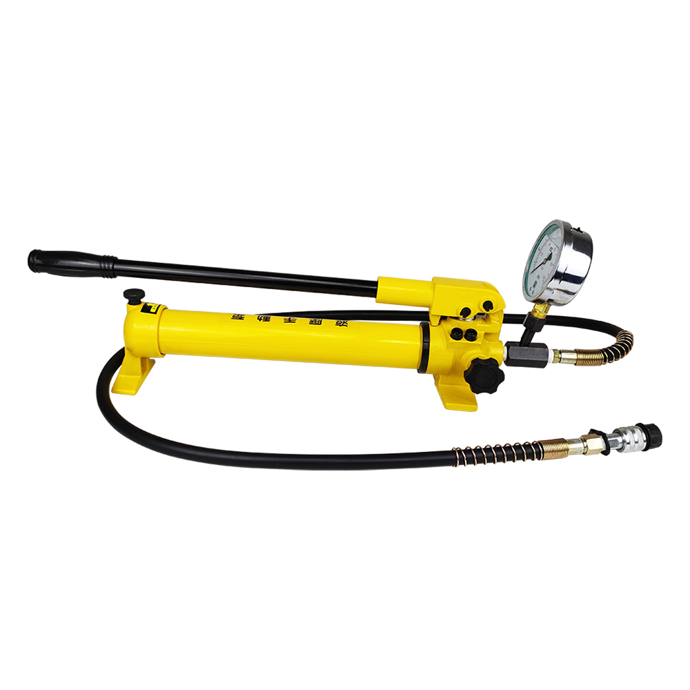 Bomba manual hidráulica de doble etapa 700 bar 700–2700 cc de simple efecto