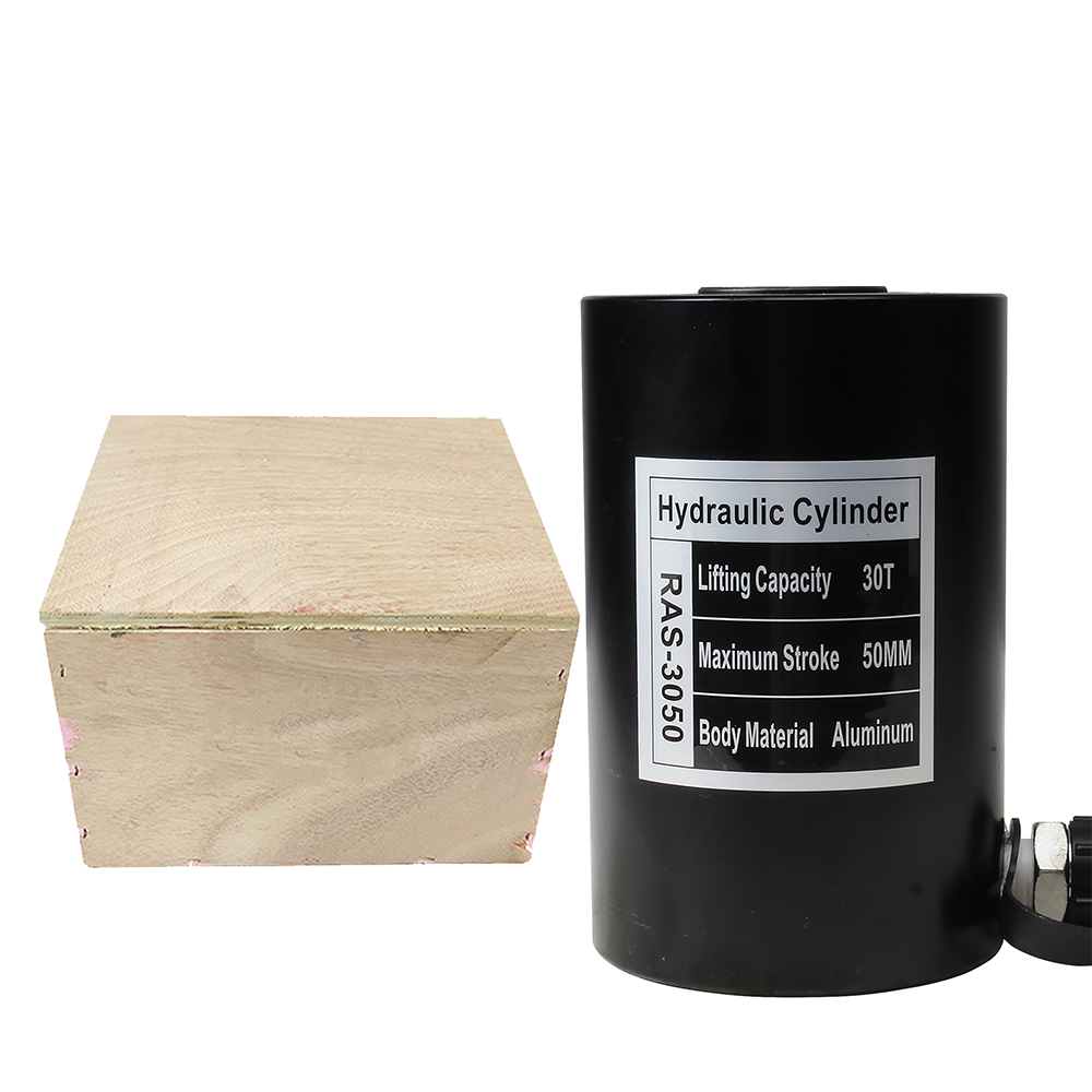 Gato hidráulico de aluminio de simple efecto 10T–30T carrera de 50 mm ligero portátil