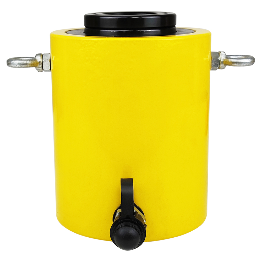 Gato hidráulico de cilindro de émbolo hueco de simple efecto 20T–60T carrera de 50 mm cuerpo de acero
