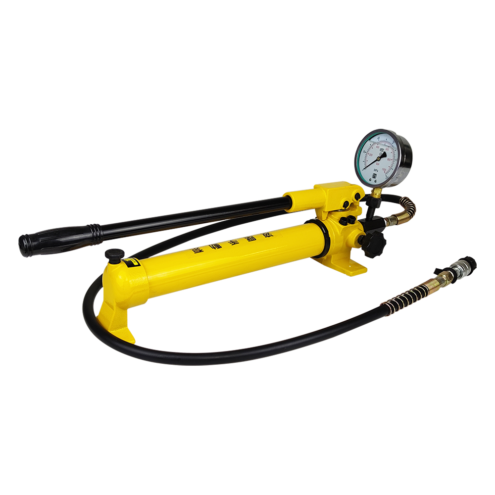 Bomba manual hidráulica de doble etapa 700 bar 700–2700 cc de simple efecto