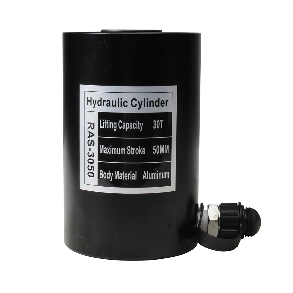 Gato hidráulico de aluminio de simple efecto 10T–30T carrera de 50 mm ligero portátil