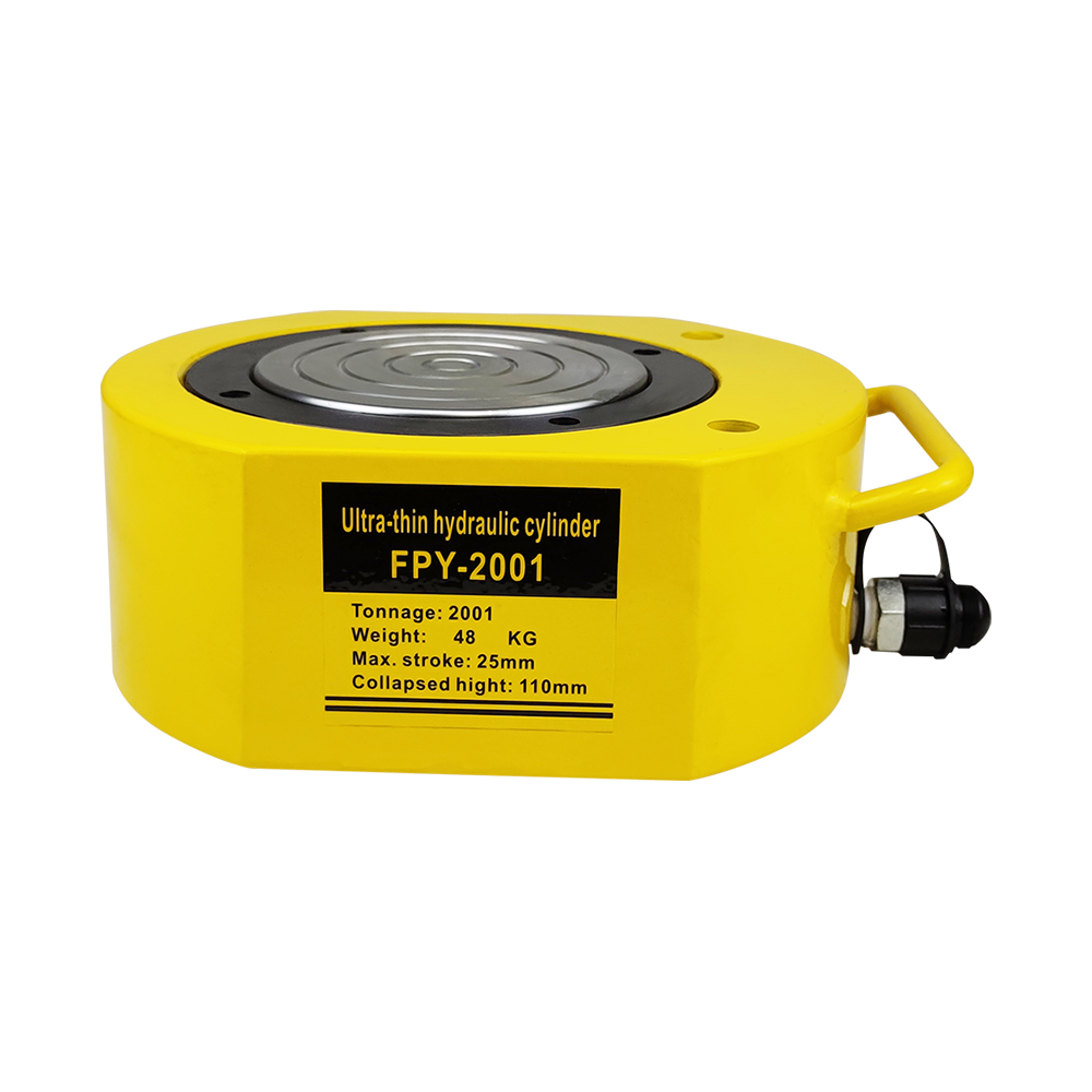 Serie FPY Gatos hidráulicos de perfil bajo de simple efecto 5T–200T