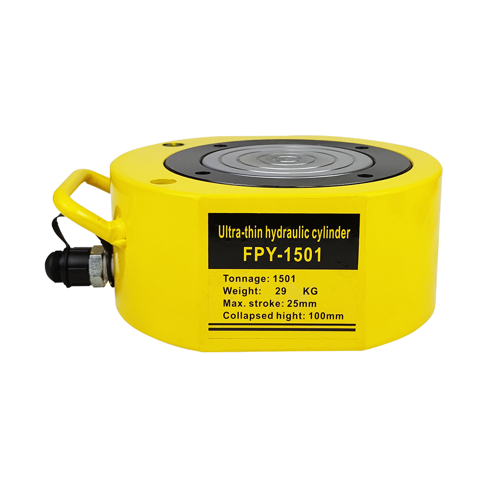 Serie FPY Gatos hidráulicos de perfil bajo de simple efecto 5T–200T