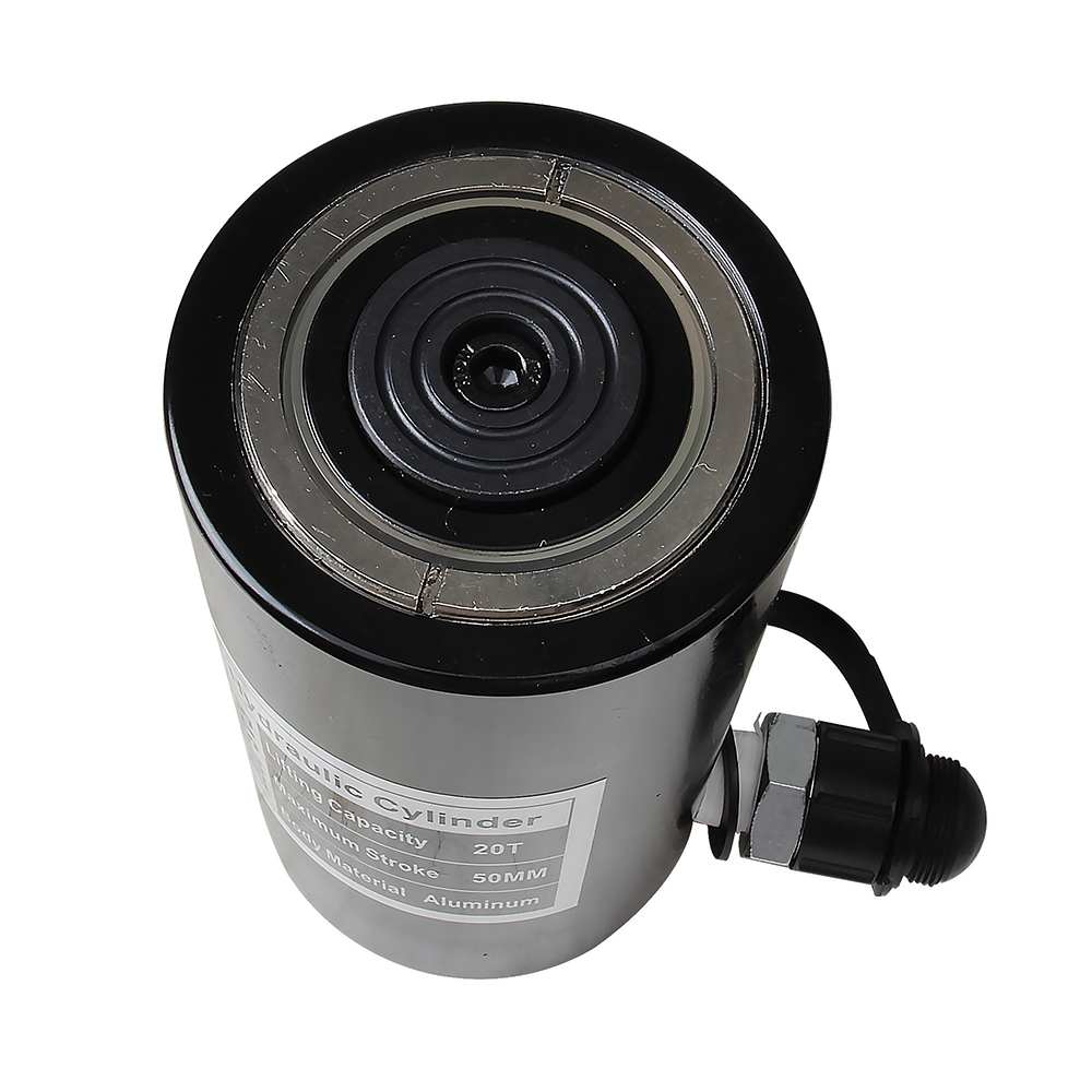 Gato hidráulico de aluminio de simple efecto 10T–30T carrera de 50 mm ligero portátil