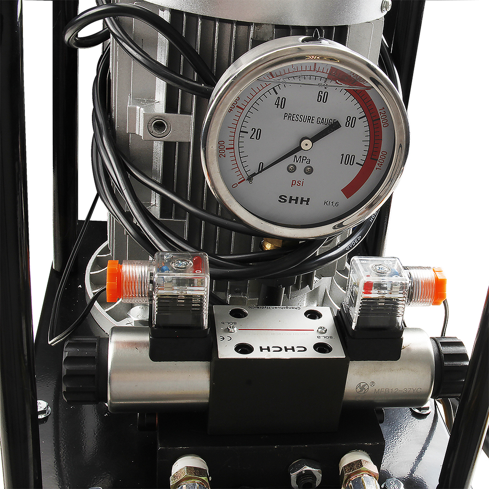 Bomba hidráulica eléctrica de doble efecto de 700 bar de alta presión, grupo de potencia 750W–3KW