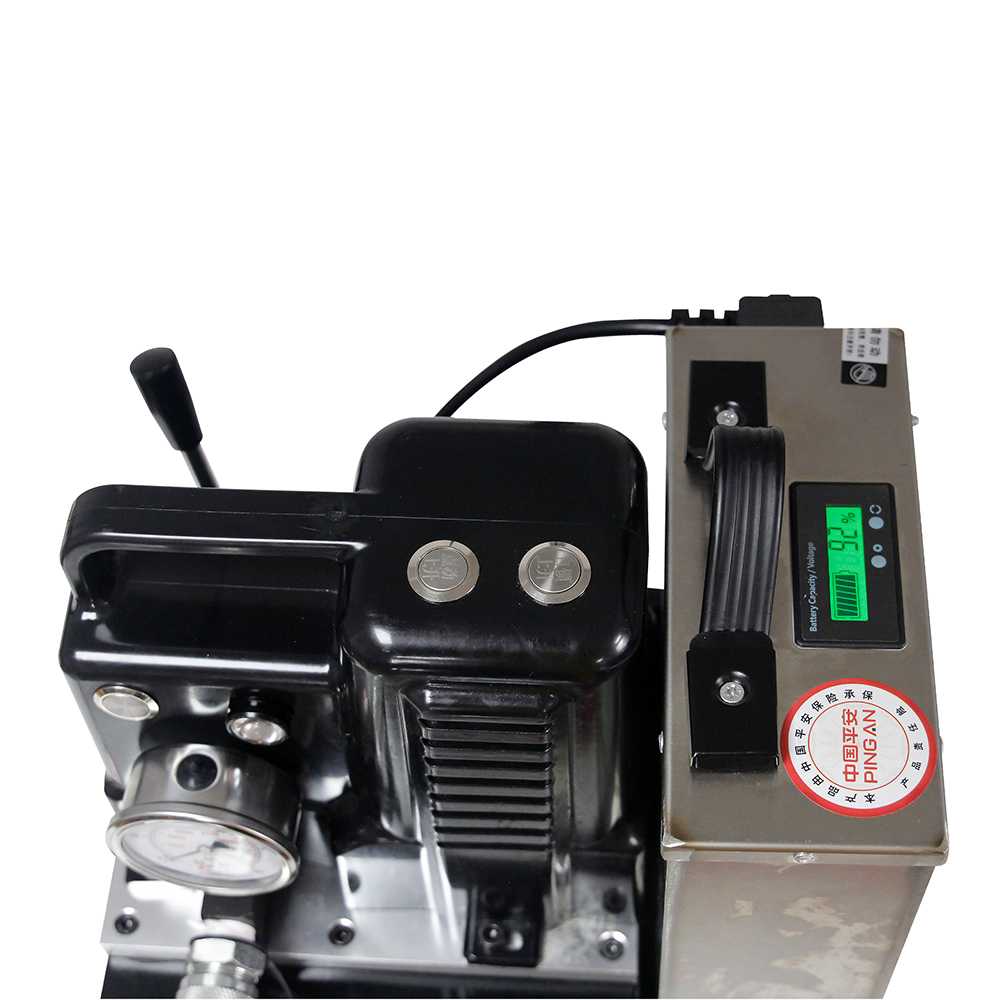 QQ-700B Bomba hidráulica a batería portátil de simple efecto 36V/48V